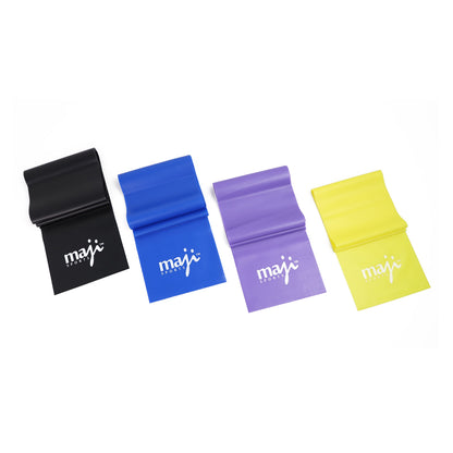 Full Body Exercise & Stretch Bands – 4 Pack (Variable Resistance)