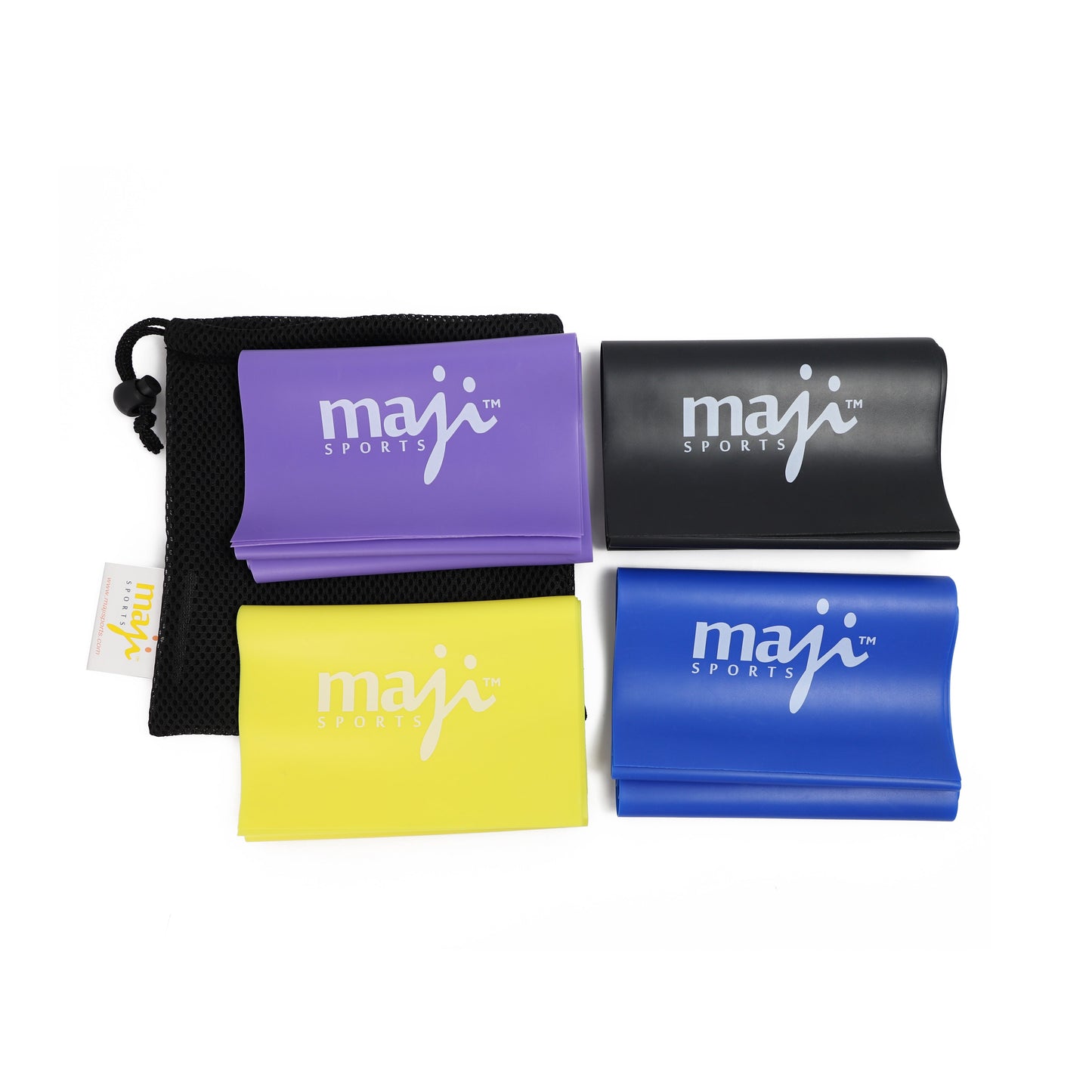 Full Body Exercise & Stretch Bands – 4 Pack (Variable Resistance)